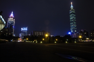 國父紀念館夜景-翠湖