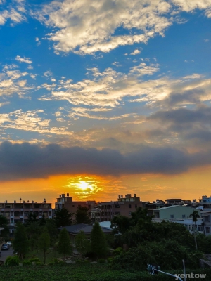 夕陽西下   落日餘暉