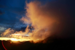 合歡山的夕陽~銀河~日出~還有美女喔